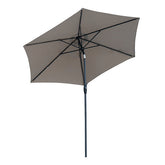 Sekey 270 cm aluminum parasol with crank, sun protection UV50+